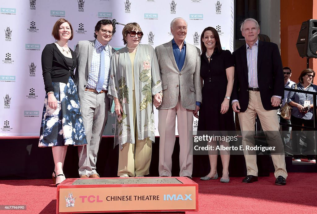 2015 TCM Classic Film Festival - Christopher Plummer Hand and Footprint Ceremony