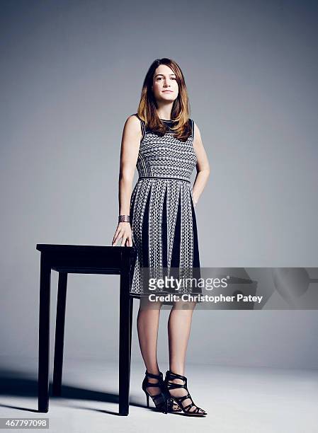 Writer Gillian Flynn is photographed for The Hollywood Reporter on October 24, 2014 in Los Angeles, California.