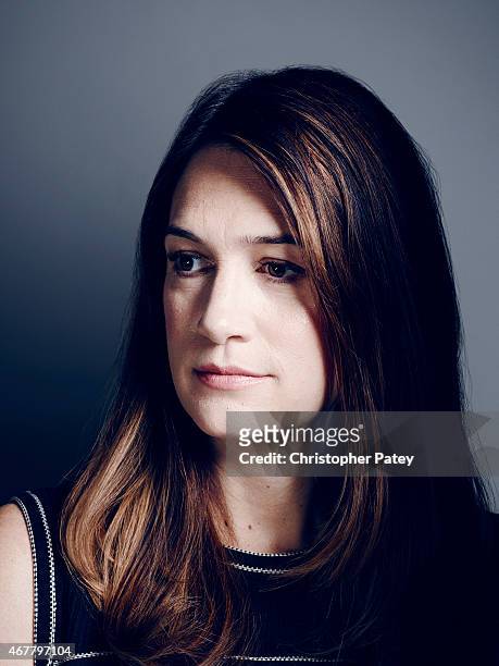 Writer Gillian Flynn is photographed for The Hollywood Reporter on October 24, 2014 in Los Angeles, California.