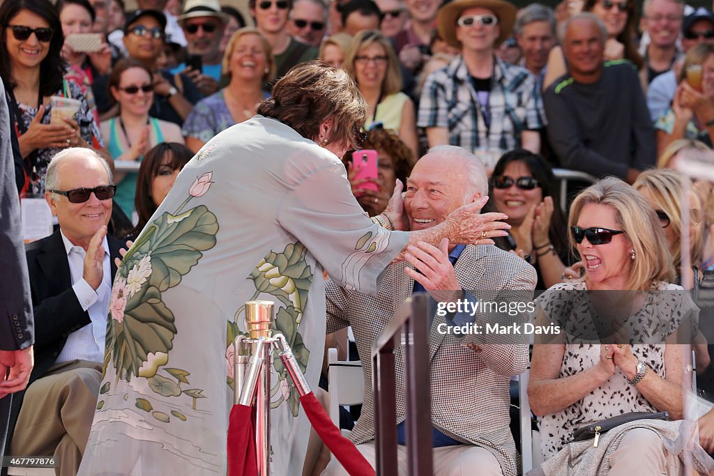 2015 TCM Classic Film Festival - Christopher Plummer Hand and Footprint Ceremony
