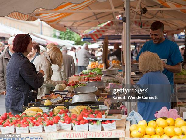 Cours Saleya, Farmers Market, Nice, France, Provence, Cote D'Azur, Europe