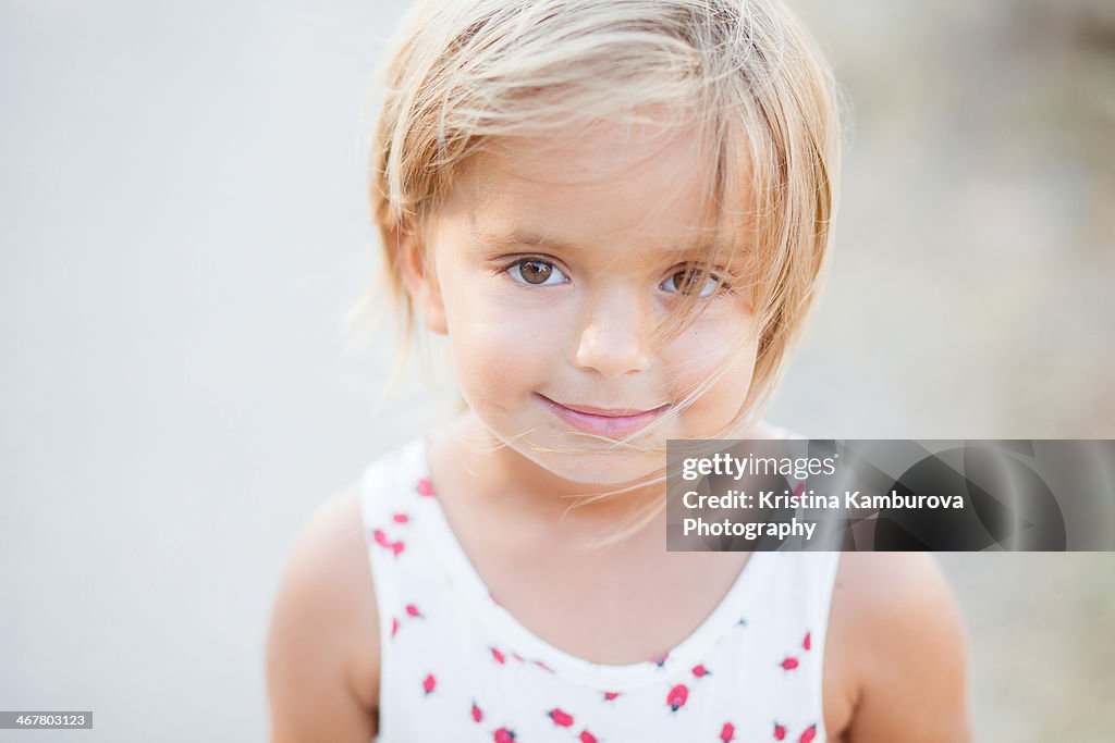 Windy portrait