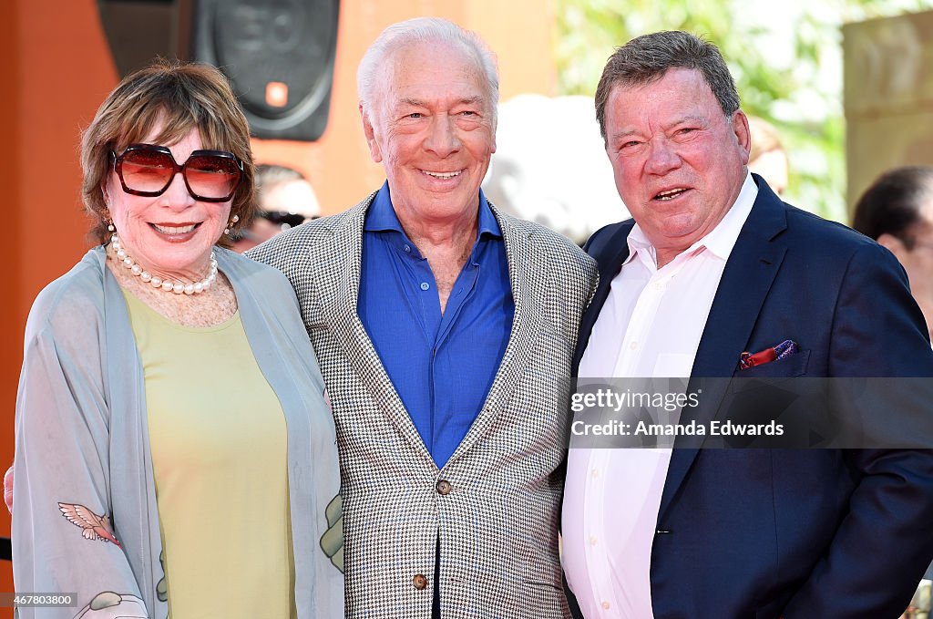 TCM Honors Academy Award-Winning Screen Legend Christopher Plummer With Hand And Footprint Ceremony