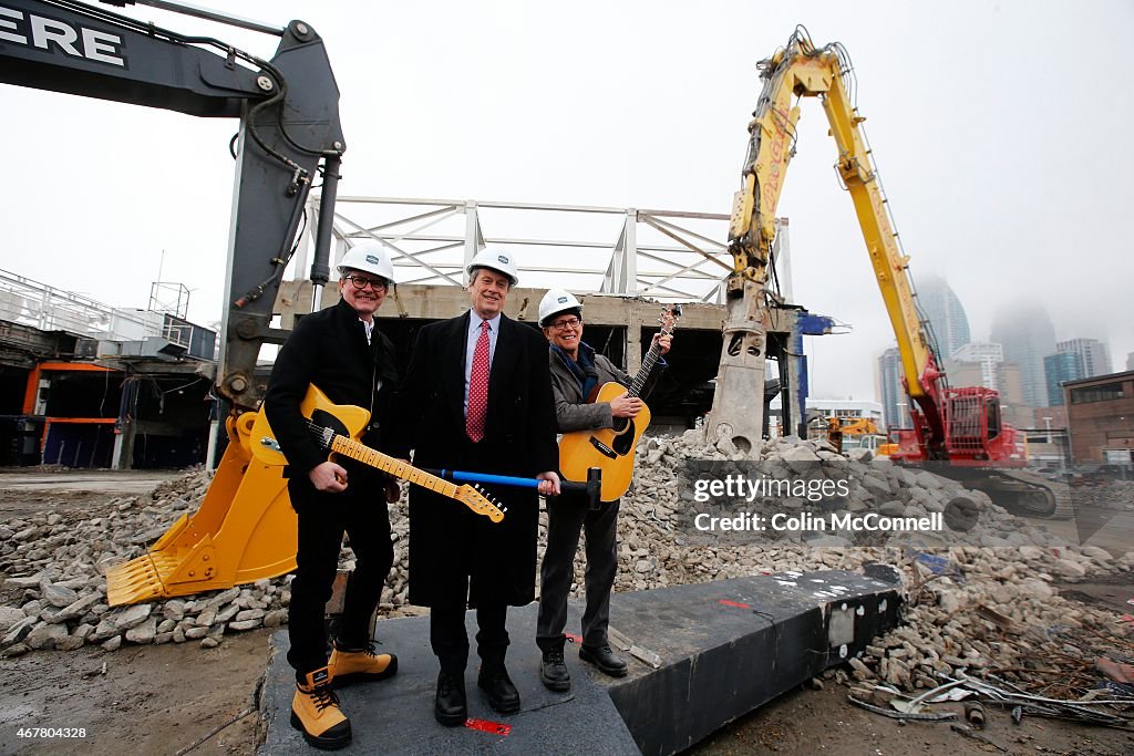 Mayor John Tory, Tom Dutton, and Mitchell Cohen At Unveiling Of Condo And Commercial Project At Queens Quay