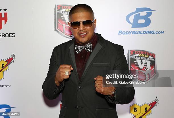 Television personality and former boxer Fernando Vargas arrives at the sixth annual Fighters Only World Mixed Martial Arts Awards at The Palazzo Las...