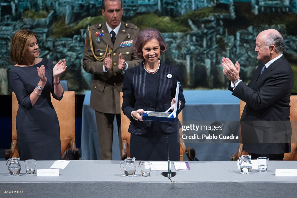 Queen Sofia Attends the Awards of the Real Foundation of Toledo Ceremony