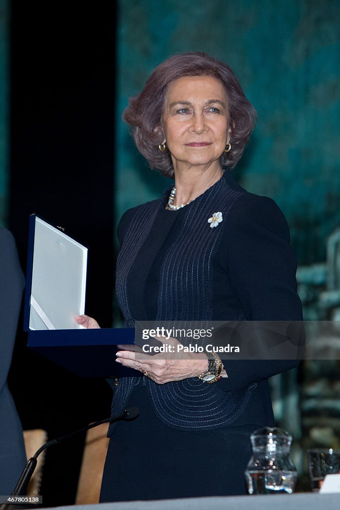 Queen Sofia Attend the Awards of the Real Foundation of Toledo Ceremony