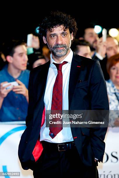 Nacho Fresneda attends closing ceremony of the FesTVal Murcia 2015 at Julian Romea theater on March 27, 2015 in Murcia, Spain.