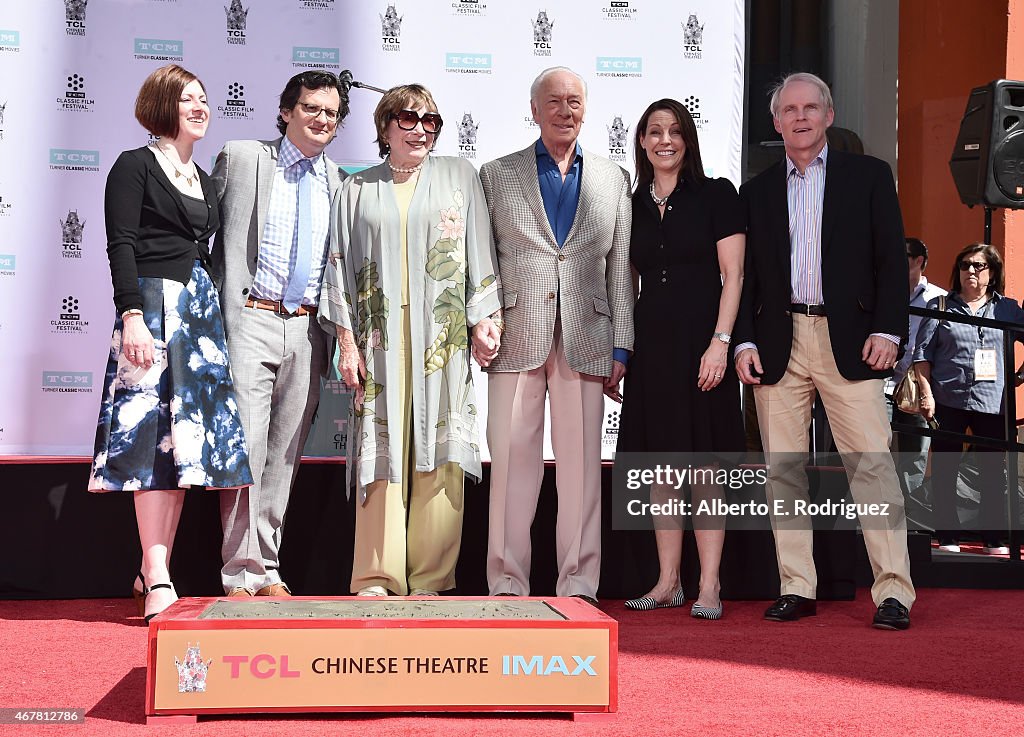 2015 TCM Classic Film Festival - Christopher Plummer Hand and Footprint Ceremony