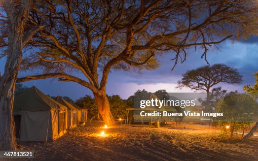 Tents in a Safari Camp Tents in a Safari Camp