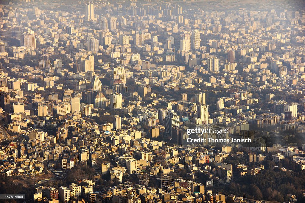 Tehran City Sunset