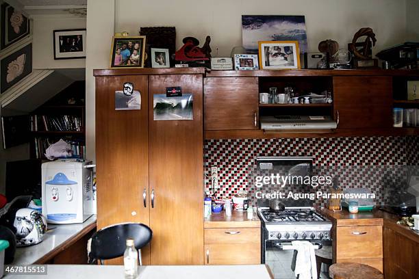 View of kitchen in a house where Australian drug trafficker Schapelle Corby's sister and brother in law, Mercedes Corby and Wayan Widyartha, live on...