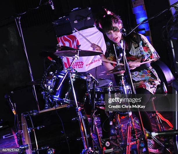 Ryoko Nakano of Bo-Peep performs at Live Wire on March 26, 2015 in Athens, Georgia.
