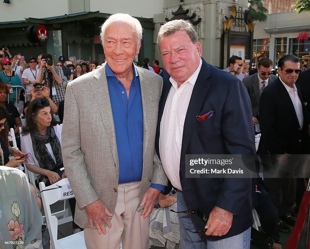 2015 TCM Classic Film Festival - Christopher Plummer Hand and Footprint Ceremony