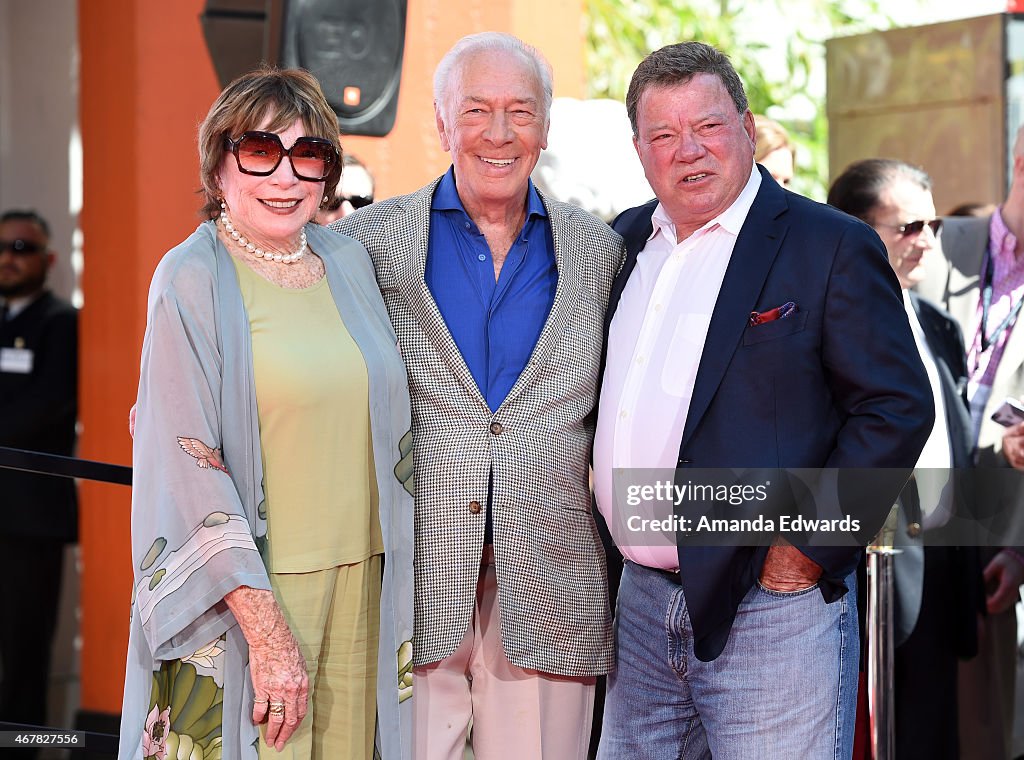 TCM Honors Academy Award-Winning Screen Legend Christopher Plummer With Hand And Footprint Ceremony