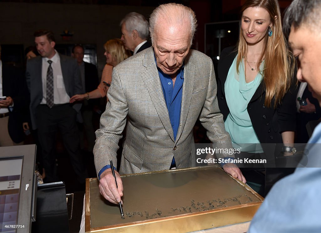 2015 TCM Classic Film Festival - Christopher Plummer Hand and Footprint Ceremony