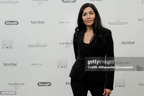 Dolores Heredia attends the 'Two Men in Town' photocall at the Berlin Movie Stars Lounge on day 3 during the 64th Berlinale International Film...