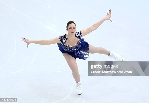 Jenna McCorkell of Great Britain competes in the Figure Skating Team Ladies Short Program during day one of the Sochi 2014 Winter Olympics at Iceberg...