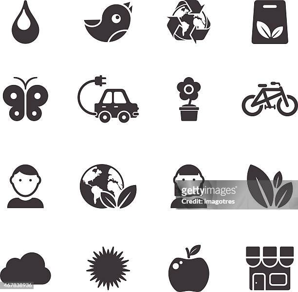 ökologie und environmental conservation-einfache symbole - running water stock-grafiken, -clipart, -cartoons und -symbole