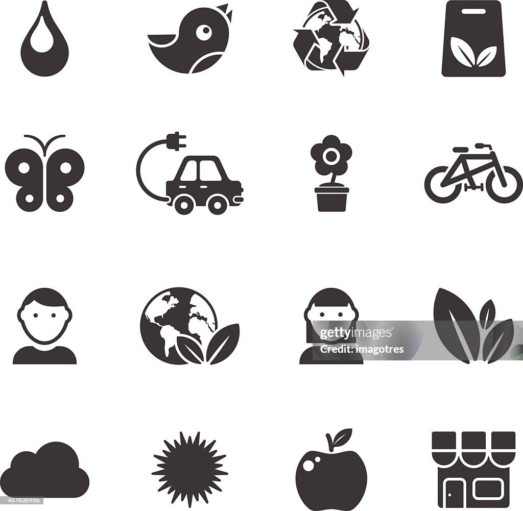 Ecology and Enviromental Conservation - Simple Icons