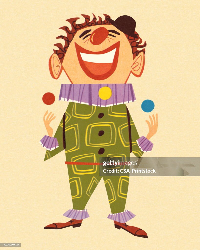 Juggling Circus Clown