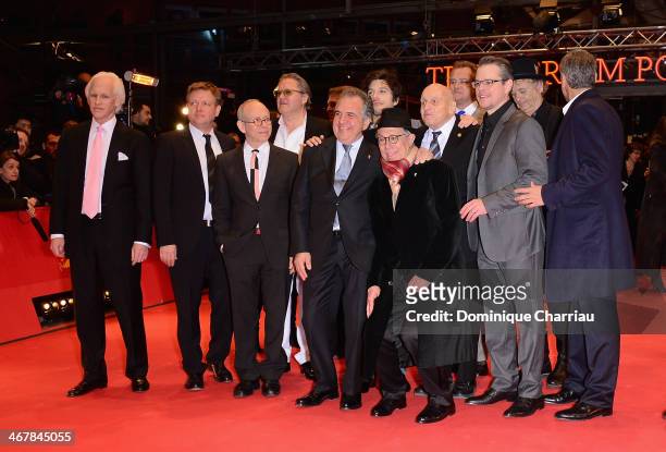 Members of the cast attend 'The Monuments Men' photocall during 64th Berlinale International Film Festival at Grand Hyatt Hotel on February 8, 2014...