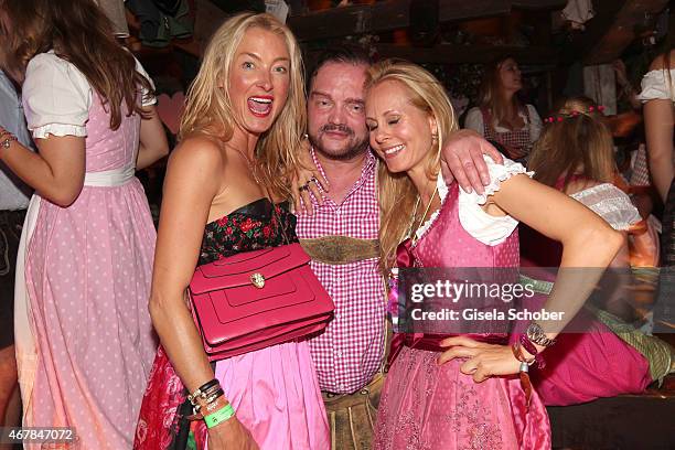 Lilly Sayn-Wittgenstein , exwife of Prince Alexander zu Schaumburg-Lippe and his wife princess Nadja zu Schaumburg Lippe during Oktoberfest at...