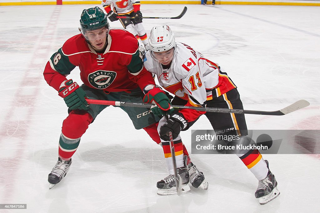 Calgary Flames v Minnesota Wild