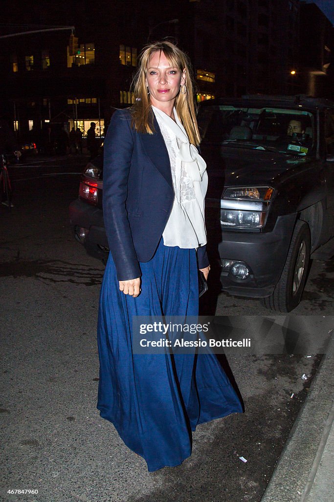 Celebrity Sightings In New York City - March 27, 2015