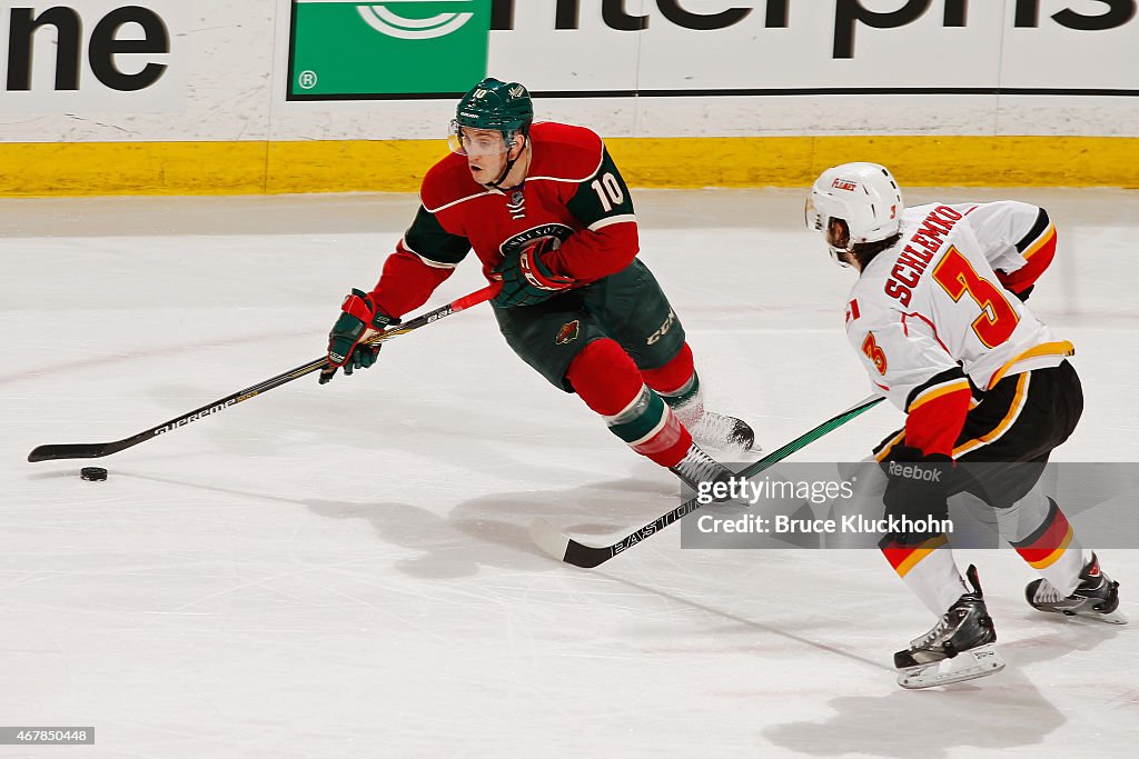 Calgary Flames v Minnesota Wild