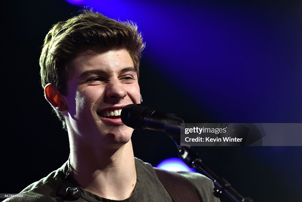 IHeartRadio Music Awards Fan Army Nominee Celebration, Presented By Taco Bell Featuring Shawn Mendes At The iHeartRadio Theater Los Angeles