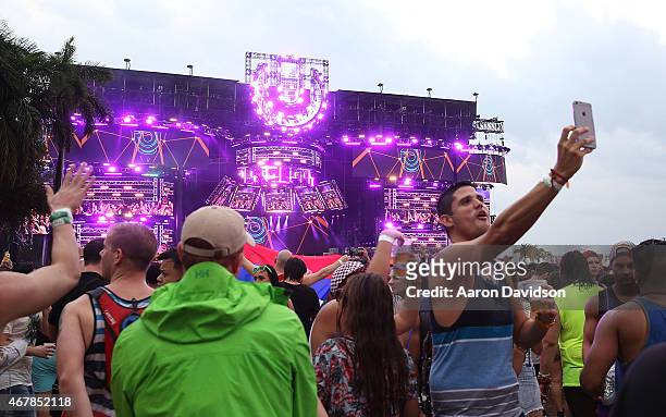 General views around Ultra Music Festival at Bayfront Park Amphitheater on March 27, 2015 in Miami, Florida.