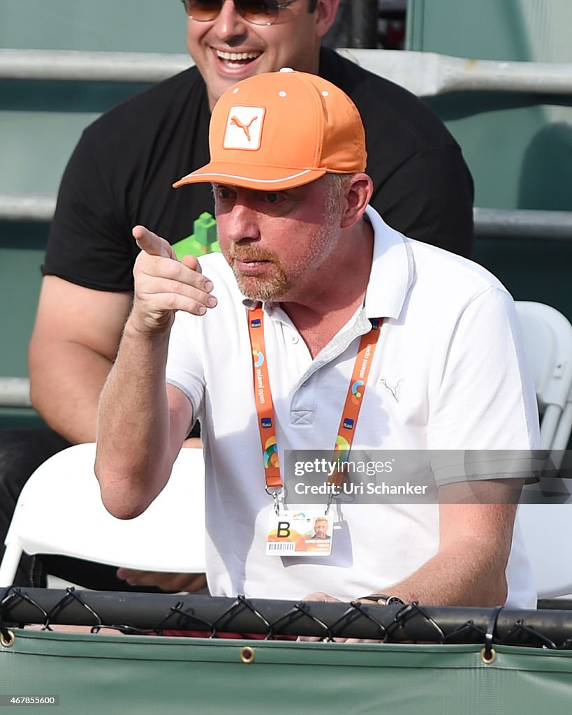 Celebrity Sightings At Miami Open - March 27, 2015