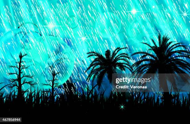 beautiful background with season rain - eye of the storm stock illustrations