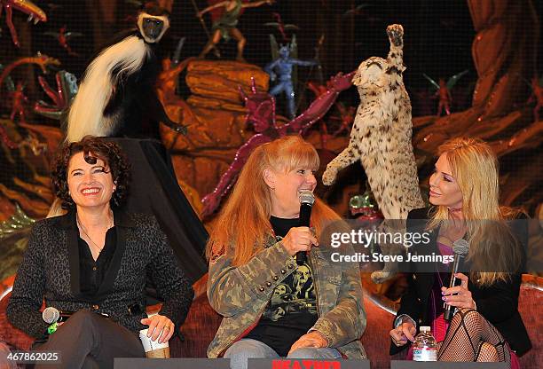 Heather Langenkamp, P.J. Soles and Patty Mullen on the "Death Becomes Her" panel at Kirk Von Hammett's Fear FestEvil at Grand Regency Ballroom on...