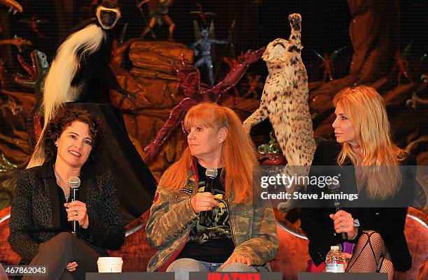 Heather Langenkamp, P.J. Soles and Patty Mullen on the "Death Becomes Her" panel at Kirk Von Hammett's Fear FestEvil at Grand Regency Ballroom on...
