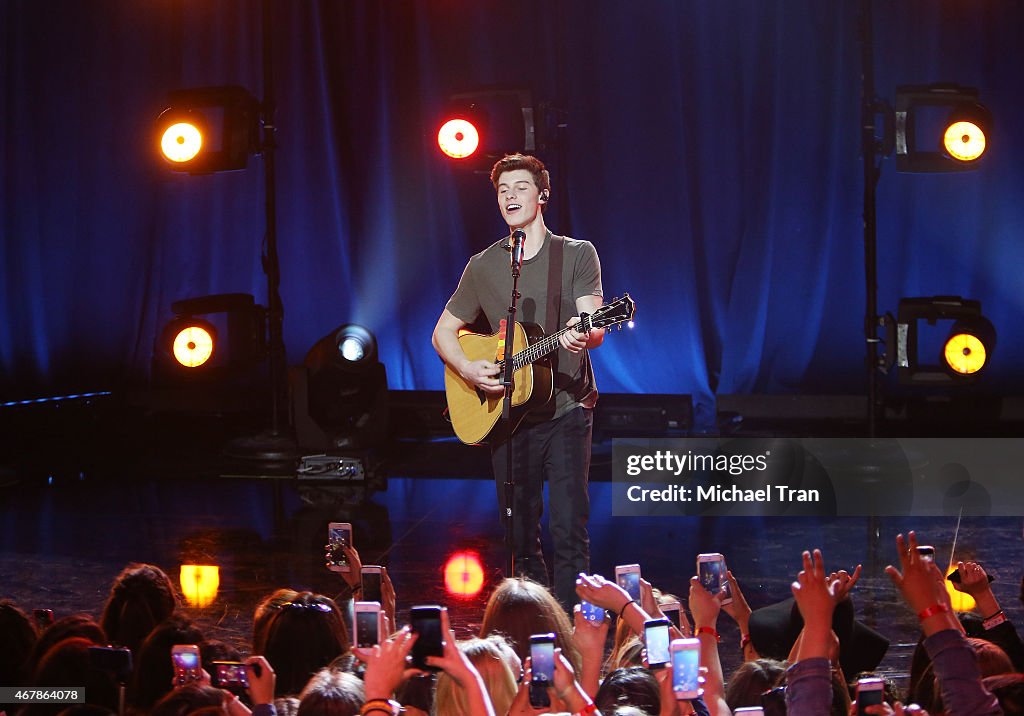 IHeartRadio Music Awards Fan Army Nominee Celebration Presented by Taco Bell Featuring Live Performance By Shawn Mendes