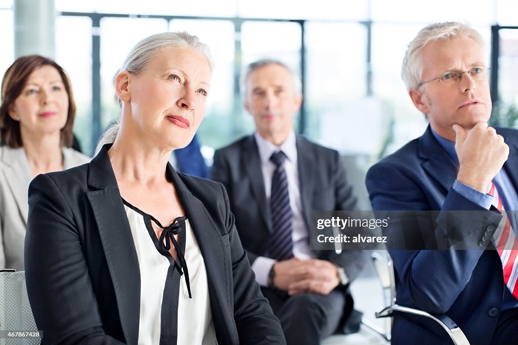 Group of business people in a seminar