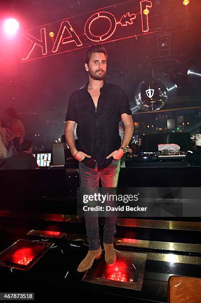 Television personality Scott Disick appears at 1 OAK Nightclub at The Mirage Hotel & Casino on March 27, 2015 in Las Vegas, Nevada.