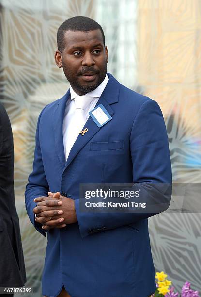 Stuart Lawrence attends the visit of the Duke and Duchess of Cambridge at the Stephen Lawrence Centre on March 27, 2015 in London, England.
