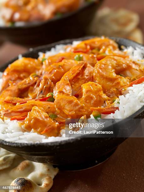 curry shrimp - masala stockfoto's en -beelden