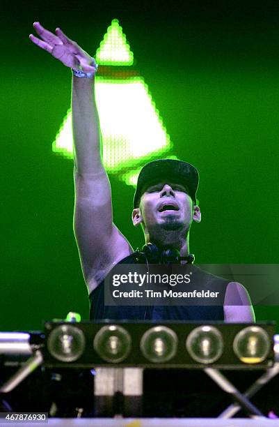 Afrojack performs during the Ultra Music Festival at Bayfront Park Amphitheater on March 27, 2015 in Miami, Florida.