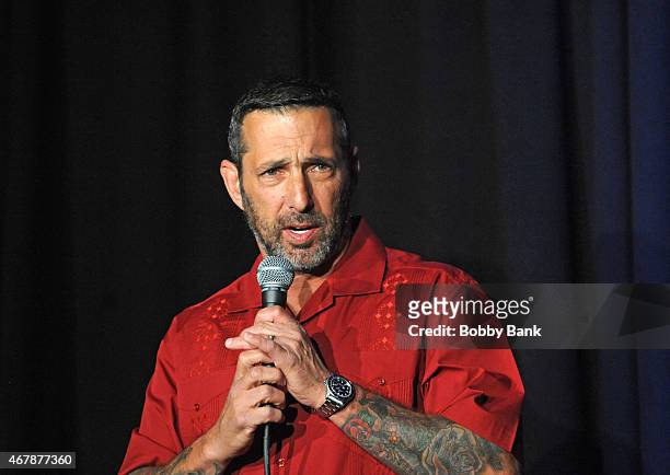 Rich Vos performs at The Stress Factory Comedy Club on March 27, 2015 in New Brunswick, New Jersey.