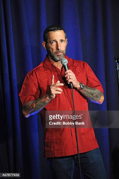 Rich Vos performs at The Stress Factory Comedy Club on March 27, 2015 in New Brunswick, New Jersey.