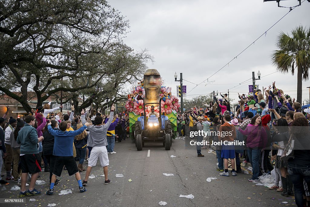 Krewe of Endymion Mardi Gras parade on Canal Street