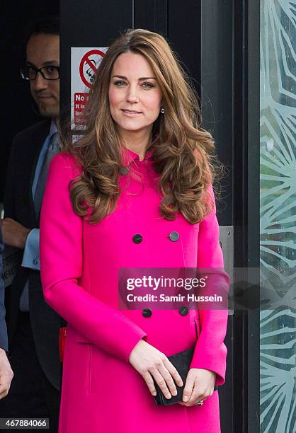 Catherine, Duchess of Cambridge visits the Stephen Lawrence Centre on March 27, 2015 in London, England.