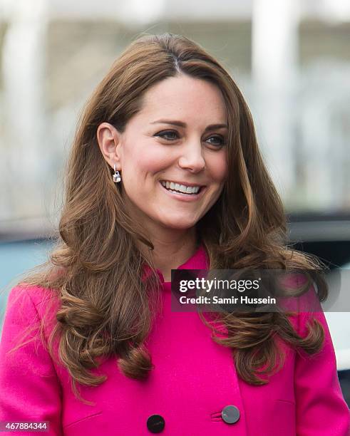 Catherine, Duchess of Cambridge visits the Stephen Lawrence Centre on March 27, 2015 in London, England.