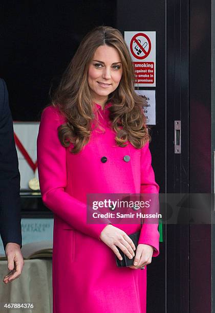 Catherine, Duchess of Cambridge visits the Stephen Lawrence Centre on March 27, 2015 in London, England.