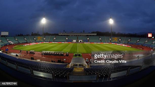 General view prior to the Euro 2016 Qualifier match between Bulgaria and Italy at Vasil Levski National Stadium on March 28, 2015 in Sofia, Bulgaria.