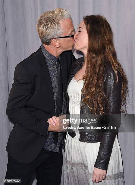 Comedian Andy Dick and girlfriend Tonya arrive at the Comedy Central Roast of Justin Bieber on March 14, 2015 in Los Angeles, California.